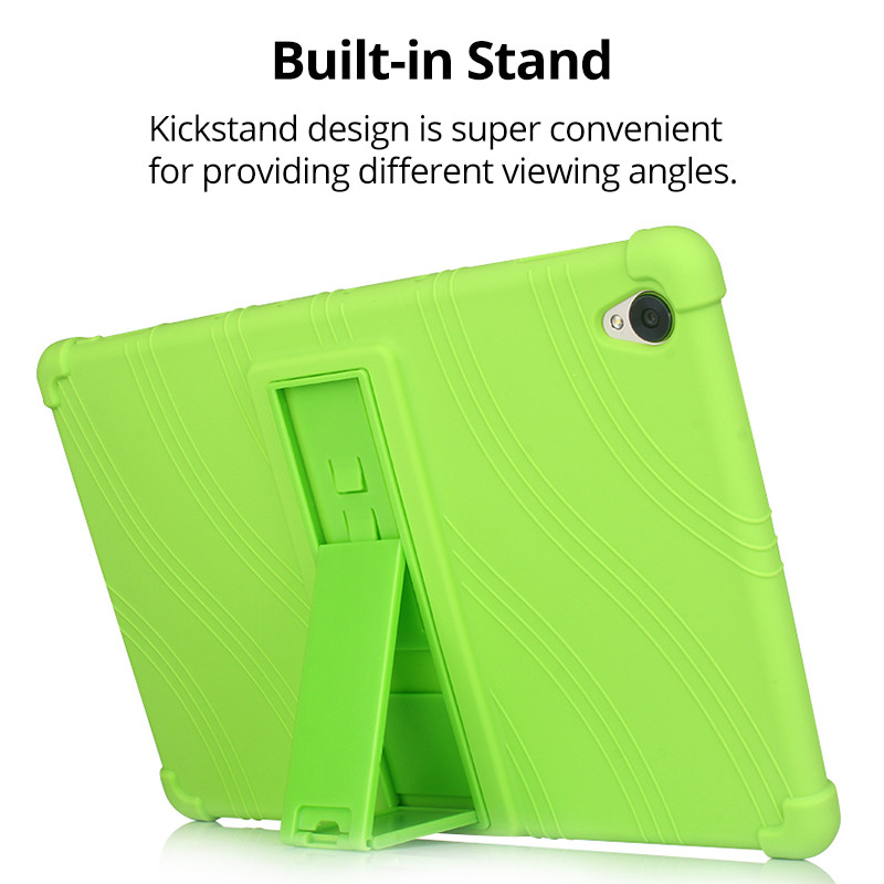 Huawei MediaPad T5 10 T3 9.6 M6 10.8 M5 Lite 10.1 MatePad Pro 10.4 T8 11 Kids ümbris Põrutuskindel pehmest silikoonist aluse kate