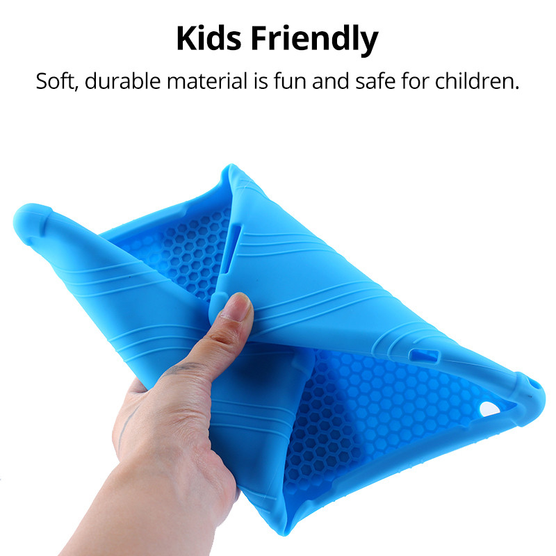 Huawei MediaPad T5 10 T3 9.6 M6 10.8 M5 Lite 10.1 MatePad Pro 10.4 T8 11 Kids ümbris Põrutuskindel pehmest silikoonist aluse kate