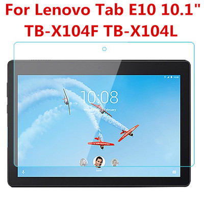 Grūdinto stiklo ekrano apsauginė plėvelė, skirta Lenovo Tab E10 10,1 colio TB-X104F X104L, apsauganti nuo pirštų atspaudų ir įbrėžimų planšetės