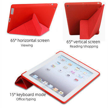 Калъф за iPad 10.2 9/8/7th 9.7 2018/2017 5/6th Air 3 10.5 Leather Soft Smart Cover for Air 5 2022 Mini 1/2/3/4/5/6 Stand Fundas