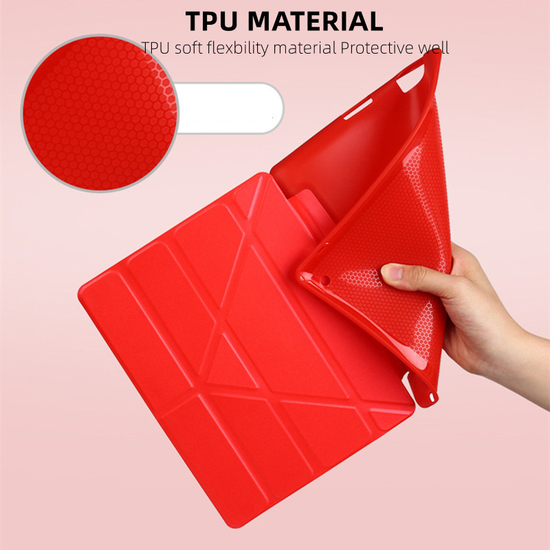 Husă pentru iPad 10.2 9/8/7th 9.7 2018/2017 5/6th Air 3 10.5 Husă inteligentă moale din piele pentru Air 5 2022 Mini 1/2/3/4/5/6 Stand Fundas