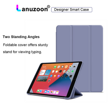 За iPad 10th 9th 6th 5th Generation Case Air 5 4 2 2022 Pro 11 2021 2020 2018 Mini 6 Smart Tri-fold Cover 9,7 10,2 10,9 инча