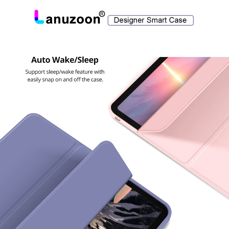 Za iPad 10th 9th 6th 5th Generation Case Air 5 4 2 2022 Pro 11 2021 2020 2018 Mini 6 Smart Tri-fold Cover 9,7 10,2 10,9 inča