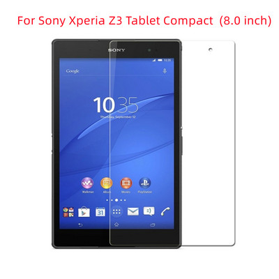 Skirta Sony Xperia Z2 Z4 planšetiniam kompiuteriui 10,1 colio grūdinto stiklo ekrano apsauginė plėvelė Z3 planšetiniam kompiuteriui, kompaktiška 8.0 be burbuliukų, skaidri apsauginė plėvelė