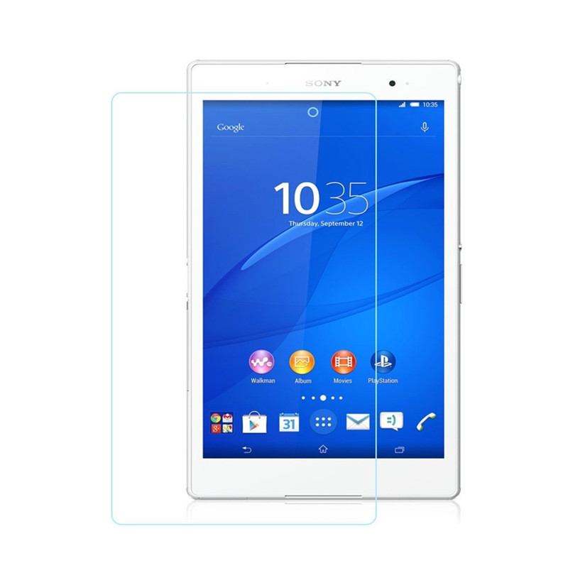 Skirta Sony Xperia Z2 Z4 planšetiniam kompiuteriui 10,1 colio grūdinto stiklo ekrano apsauginė plėvelė Z3 planšetiniam kompiuteriui, kompaktiška 8.0 be burbuliukų, skaidri apsauginė plėvelė