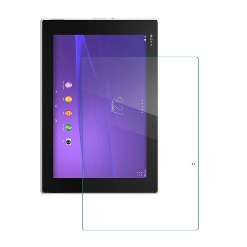 Skirta Sony Xperia Z2 Z4 planšetiniam kompiuteriui 10,1 colio grūdinto stiklo ekrano apsauginė plėvelė Z3 planšetiniam kompiuteriui, kompaktiška 8.0 be burbuliukų, skaidri apsauginė plėvelė