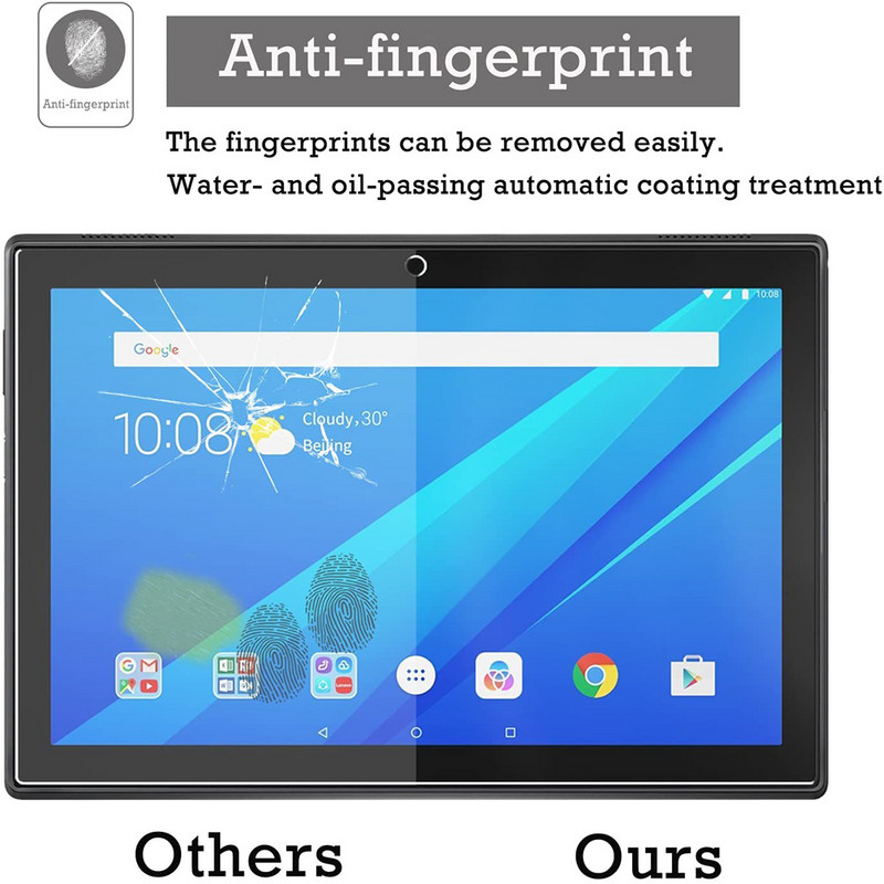 Edzett üveg képernyővédő fólia Lenovo Tab M10 Plus FHD 10,3 hüvelykes TB-X605F X505 buborékmentes átlátszó tablet védőfóliához