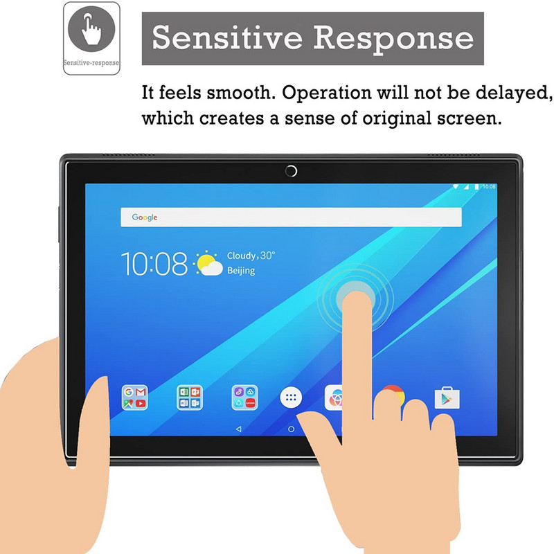 Edzett üveg képernyővédő fólia Lenovo Tab M10 Plus FHD 10,3 hüvelykes TB-X605F X505 buborékmentes átlátszó tablet védőfóliához