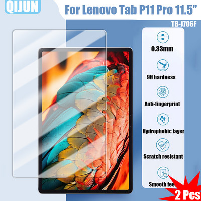 Tableta Film din sticla securizata pentru Lenovo Tab P11 Pro 11.2" 2022 Grn 2 rezistent la explozie si rezistent la zgarieturi waterpro 2 buc
