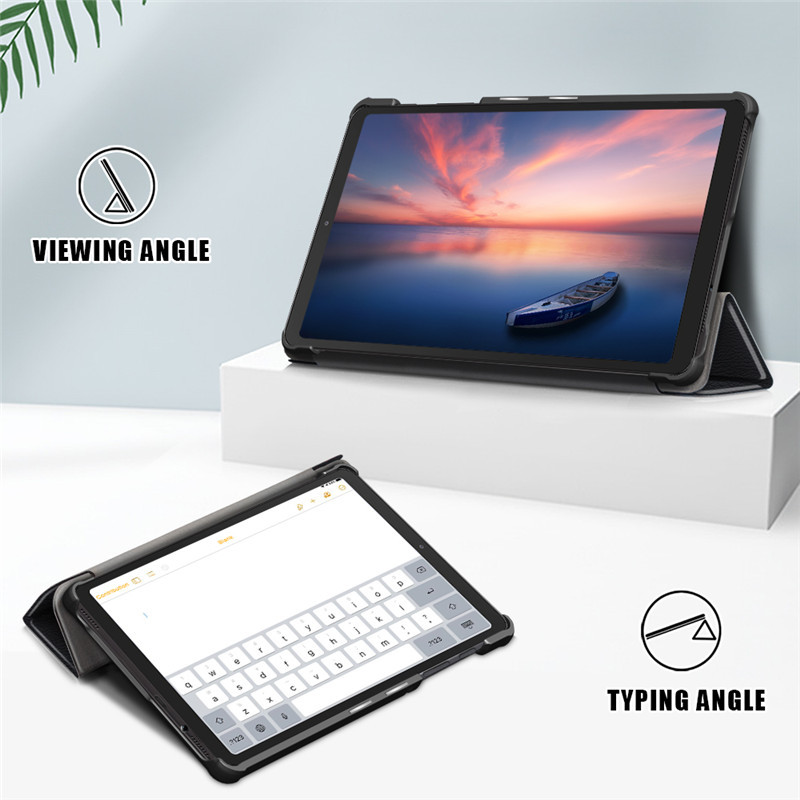 Samsung Tab A 8 2019 SM-T290 T295 dėklas Smart Leather skirtas Samsung Galaxy Tab A7 Lite 8.7 SM-T220 SM-T225 planšetinio kompiuterio stovo dėklas
