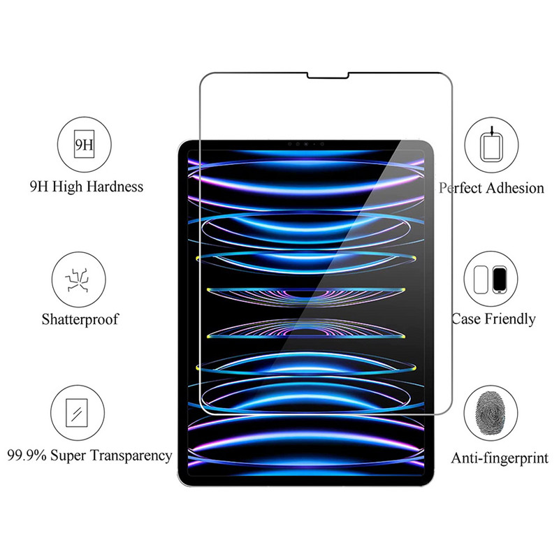 Tablet képernyővédő fólia Apple iPad Pro 4th Gen 11 hüvelykes 2022 védő A2435 A2761 A2762 karcmentes HD edzett üvegfóliához