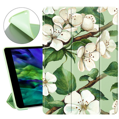 Plants Art Flowers for Air 4 ipad 8. generációs tok aranyos 9.7 Pro 2019 7. 6. Pro 11 2020 Mini 2 3 4 5 Borító Szilikon Air 1 3