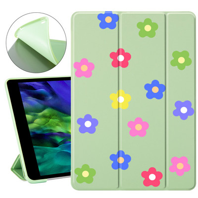 Plants Art Flowers for Air 4 ipad 8. generációs tok aranyos 9.7 Pro 2019 7. 6. Pro 11 2020 Mini 2 3 4 5 Borító Szilikon Air 1 3