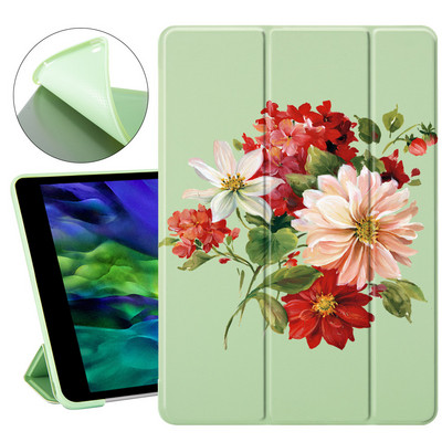 Plants Art Flowers for Air 4 ipad 8. generációs tok aranyos 9.7 Pro 2019 7. 6. Pro 11 2020 Mini 2 3 4 5 Borító Szilikon Air 1 3