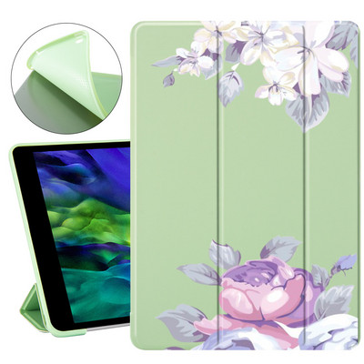 Plants Art Flowers for Air 4 ipad 8. generációs tok aranyos 9.7 Pro 2019 7. 6. Pro 11 2020 Mini 2 3 4 5 Borító Szilikon Air 1 3