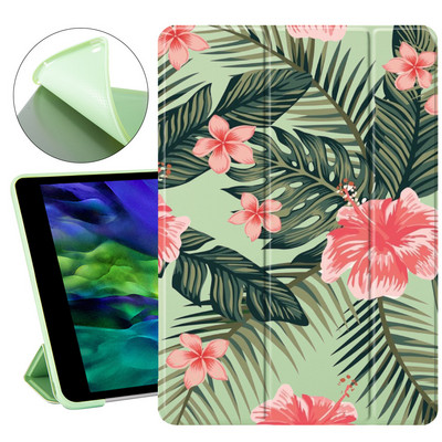 Plants Art Flowers for Air 4 ipad 8. generációs tok aranyos 9.7 Pro 2019 7. 6. Pro 11 2020 Mini 2 3 4 5 Borító Szilikon Air 1 3