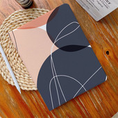 Estetinės linijos persidengimo spalvos iPad dėklas, skirtas Air 4 iPad Pro 11 2020 10.5 su pieštuko laikikliu 10.2 8 7th 12.9 2020 Mini 4 5 6 dangtelis