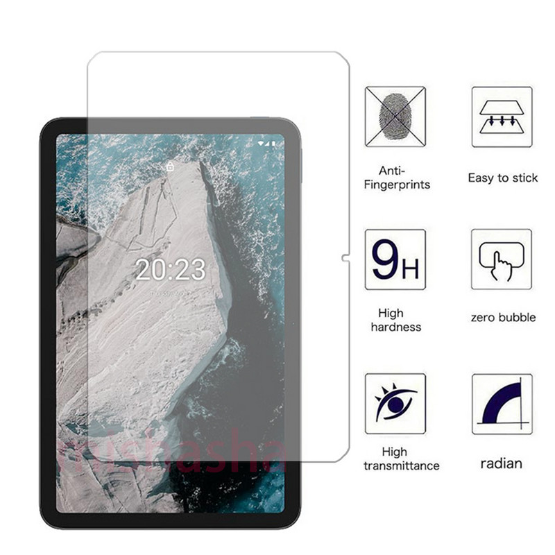 (2 paketa) 9HD kaljeno staklo za Nokiu T20 10.4 2021 TA-1392 TA-1397 TA-1394 360° Full Coverage Screen Protector
