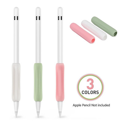 Stylus Cover Silikona aizsarguzmavas apvalks Apple zīmulim 1/2 Triecienizturīgs Pretskrāpējumiem Neslīdošs skārienekrāna pildspalvas roktura futrālis