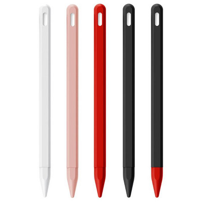 Planšetdatora pieskāriena pildspalvas pildspalvas aizsargvāciņš Apple Pencil 2 futrāļiem Pārnēsājams mīksts silikona zīmuļu futrālis Augstas kvalitātes aksesuārs Jauns