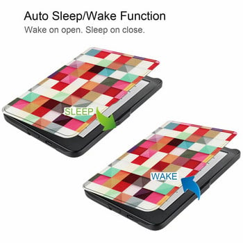 Χαριτωμένη θήκη κουκουβάγιας για Kobo Clara HD Θήκη Smart Cover Δερμάτινες προστατευτικές θήκες TPU για KOBO Clara Clear HD 6 ιντσών Auto Sleep/Wake up