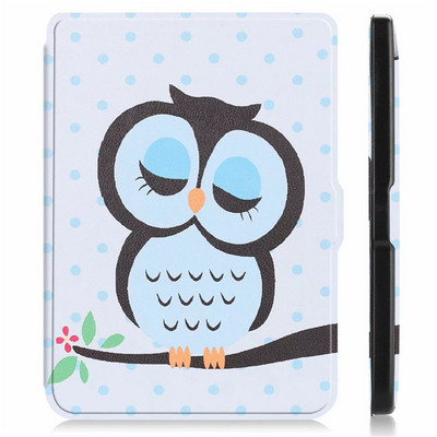 Aranyos bagoly tok Kobo Clara HD Case Smart Cover TPU bőr védőtokok KOBO Clara Clear HD 6 hüvelykes automatikus elalvás/ébresztéshez