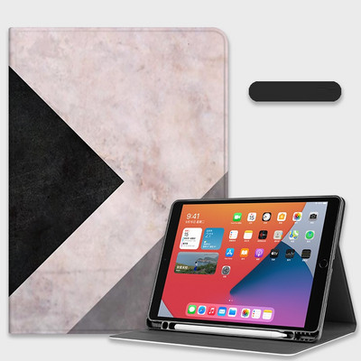 priekš Lenovo P11 Pro Plus Xiaoxin Pad Case Marmora raksta apgriežams piedurknes planšetdatora statīvs Triecienizturīgs apvalka aizsargvāciņš ar pildspalvas slotu