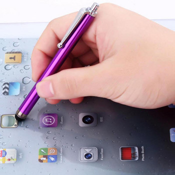 10 бр./лот Универсална химикалка с метален капацитивен стилус със сензорен екран с щипка за писалка за таблет Apple iPad, мобилен телефон Xiaomi