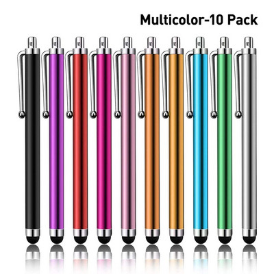 10 buc/lot stilou universal pentru ecran tactil, metal, cu clemă, pentru tabletă Apple iPad, telefon mobil Xiaomi