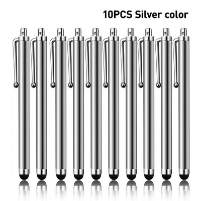 10 buc/lot stilou universal pentru ecran tactil, metal, cu clemă, pentru tabletă Apple iPad, telefon mobil Xiaomi