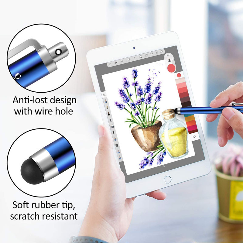 10 buc/lot stilou universal pentru ecran tactil, metal, cu clemă, pentru tabletă Apple iPad, telefon mobil Xiaomi