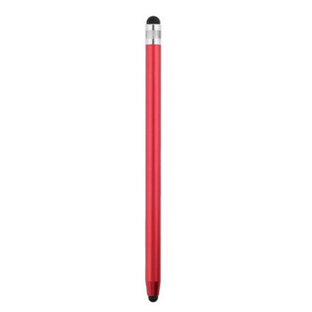 14 см универсален молив Двойна двойна силиконова глава Сензорен капацитивен екран Стилус Caneta Capacitiva Pen за Ipad Таблет Смартфон
