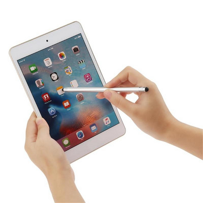 14cm univerzalna olovka s dvostrukom silikonskom glavom s kapacitivnim zaslonom na dodir igla Caneta Capacitivna olovka za Ipad Tablet Smartphone