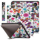 „Funda“, skirtas KOBO Libra 2 dėklui 2021 PU odinis silikoninis nugaros pilnas korpusas elektroninės knygos dėklas, skirtas Kobo Libra 2 dangteliui išmaniai sulankstomas stovo korpusas