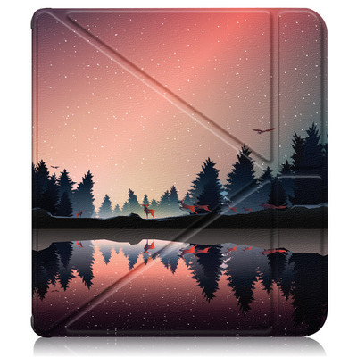 „Funda“, skirtas KOBO Libra 2 dėklui 2021 PU odinis silikoninis nugaros pilnas korpusas elektroninės knygos dėklas, skirtas Kobo Libra 2 dangteliui išmaniai sulankstomas stovo korpusas