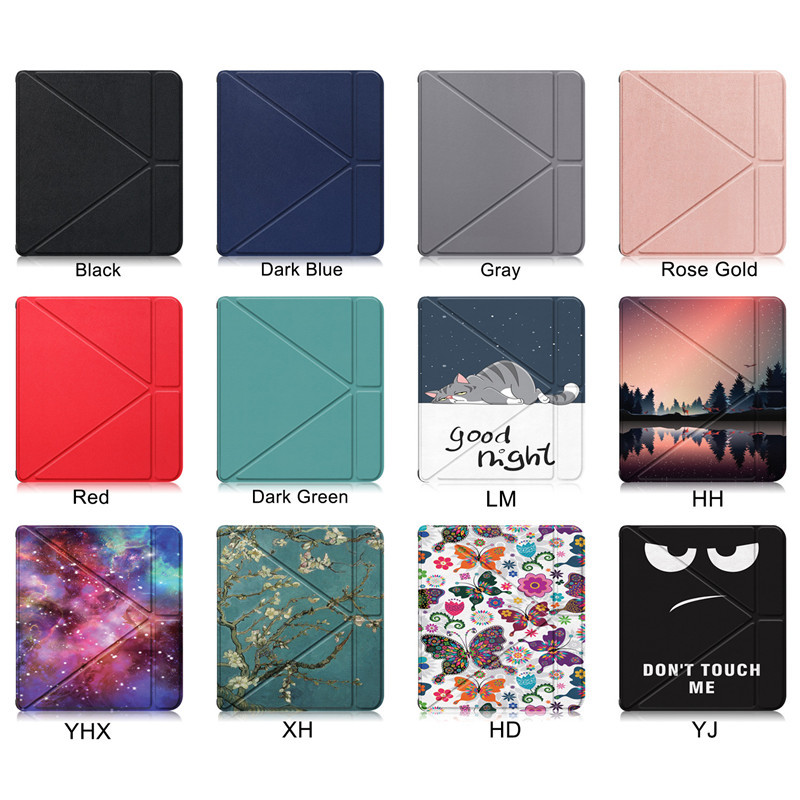 „Funda“, skirtas KOBO Libra 2 dėklui 2021 PU odinis silikoninis nugaros pilnas korpusas elektroninės knygos dėklas, skirtas Kobo Libra 2 dangteliui išmaniai sulankstomas stovo korpusas