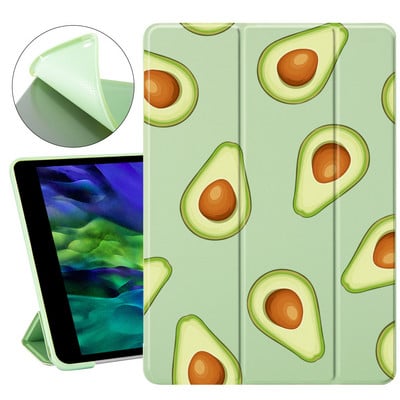Juokingas avokadų animacinis filmas, skirtas Air 4 iPad 10.2 8th Generation Case 7th 6th Pro 11 2020 Mini 2 5 Dangtis 9.7 Planšetinio kompiuterio stovas 10.5 Air 3