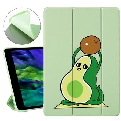 Juokingas avokadų animacinis filmas, skirtas Air 4 iPad 10.2 8th Generation Case 7th 6th Pro 11 2020 Mini 2 5 Dangtis 9.7 Planšetinio kompiuterio stovas 10.5 Air 3