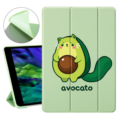 Juokingas avokadų animacinis filmas, skirtas Air 4 iPad 10.2 8th Generation Case 7th 6th Pro 11 2020 Mini 2 5 Dangtis 9.7 Planšetinio kompiuterio stovas 10.5 Air 3