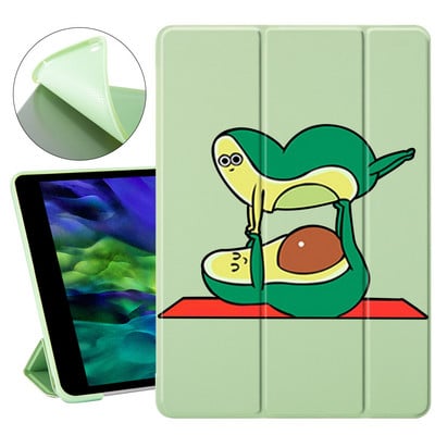 Juokingas avokadų animacinis filmas, skirtas Air 4 iPad 10.2 8th Generation Case 7th 6th Pro 11 2020 Mini 2 5 Dangtis 9.7 Planšetinio kompiuterio stovas 10.5 Air 3