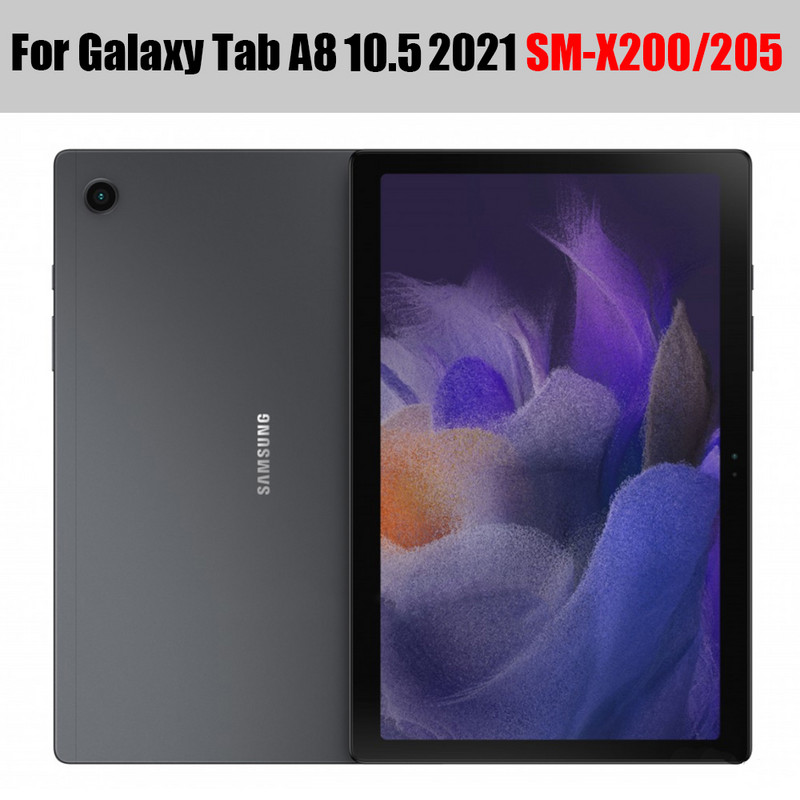 Planšetinio kompiuterio stiklas, skirtas Samsung Galaxy Tab A8 10,5" 2021 Grūdintos plėvelės ekrano apsauginės plėvelės grūdinimas Įbrėžimams atsparus 2vnt SM-X200 SM-X205
