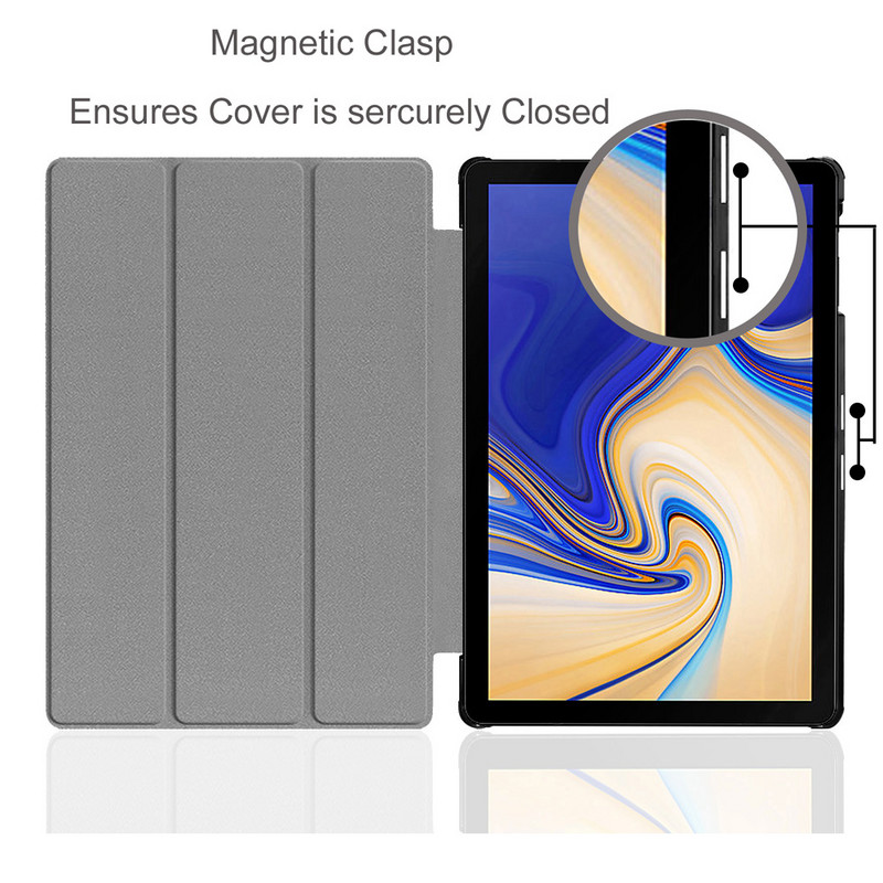 Išmanusis dangtelis, skirtas Samsung Galaxy Tab S4 10,5 colio T830 T35 plonas, lengvas apsauginis dangtelis, skirtas Tab S4 T837 planšetiniam kompiuteriui