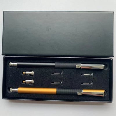 Μολύβι σχεδίασης 2 σε 1 Universal Stylus Touch Pen Disc & Fiber υφασμάτινο μολύβι για χωρητικά tablet Smartphone Laptop iPad Xiaomi