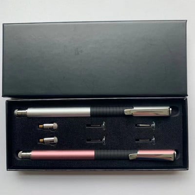 Μολύβι σχεδίασης 2 σε 1 Universal Stylus Touch Pen Disc & Fiber υφασμάτινο μολύβι για χωρητικά tablet Smartphone Laptop iPad Xiaomi