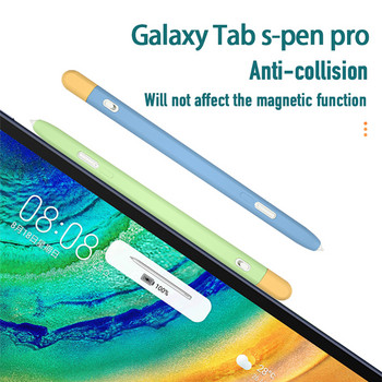 За Samsung Galaxy Tab S Pen Pro Stylus Лек силиконов защитен калъф против надраскване Cute Skin Touch Pen Cover Аксесоари