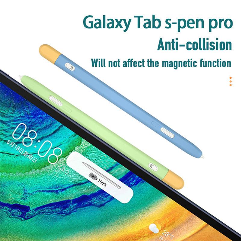 Για Samsung Galaxy Tab S Pen Pro Stylus Αντιχαρακτική Ελαφριά προστατευτική θήκη σιλικόνης Αξεσουάρ κάλυμμα στυλό αφής χαριτωμένο δέρμα