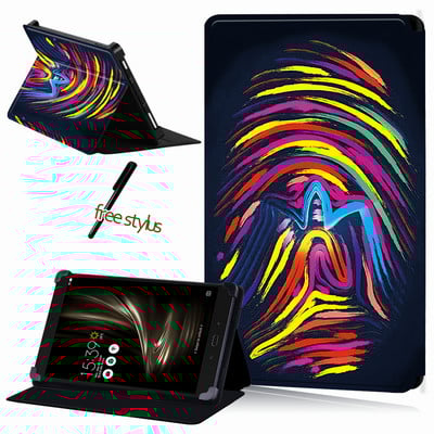 Tahvelarvutiümbris Asus ZenPad 10/ ZenPad 8/7/ZenPad S 8/ZenPad C 7 universaalne tolmuvastane nahast ümbris + tasuta pliiats