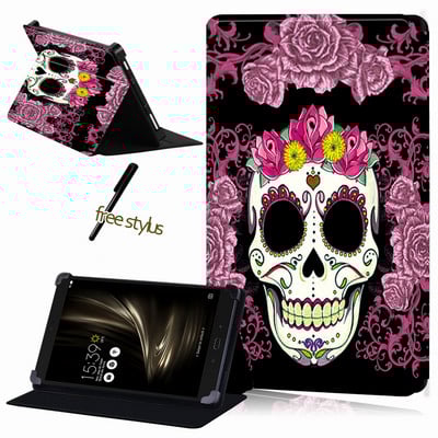 Tahvelarvutiümbris Asus ZenPad 10/ ZenPad 8/7/ZenPad S 8/ZenPad C 7 universaalne tolmuvastane nahast ümbris + tasuta pliiats