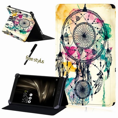 Tahvelarvutiümbris Asus ZenPad 10/ ZenPad 8/7/ZenPad S 8/ZenPad C 7 universaalne tolmuvastane nahast ümbris + tasuta pliiats