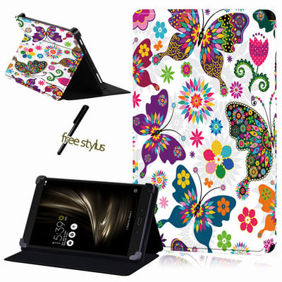 Tahvelarvutiümbris Asus ZenPad 10/ ZenPad 8/7/ZenPad S 8/ZenPad C 7 universaalne tolmuvastane nahast ümbris + tasuta pliiats